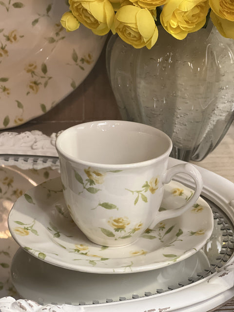 TEA CUP "FLORET FULL YELLOW"