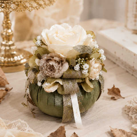 Pouf Autumn in Rose by Mata Creazioni - Mignon (8 cm) o Piccolo (12 cm)
