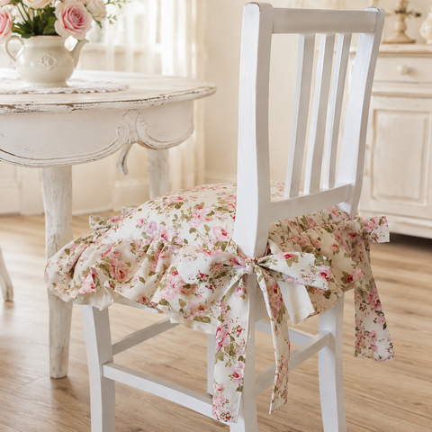 Funda de silla con rosas grandes