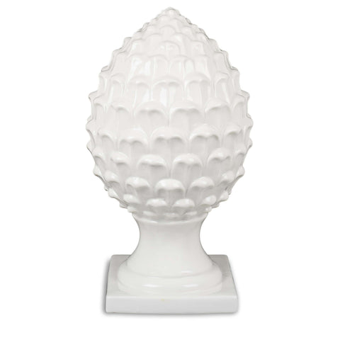 White porcelain pine cone