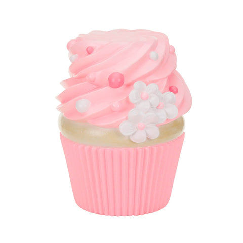Sgabello cupcake da esposizione – Rosa, bianco e marrone – 41,5 cm