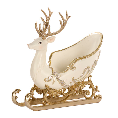 Christmas White Deer Centerpiece