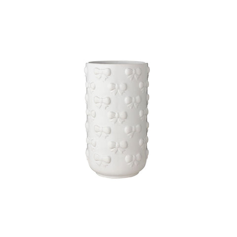 Vaso Fiocchi in Ceramica Bianca - L’Arte di Nacchi, 14x14x25cm