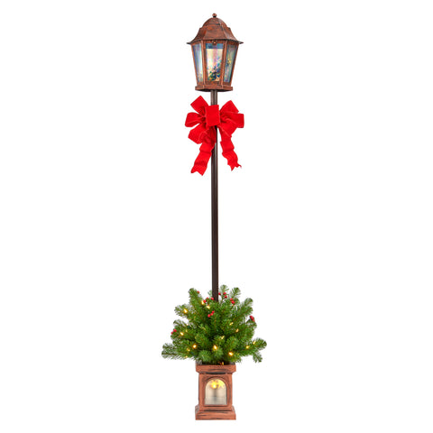 Christmas Lantern with Plant Base 182cm