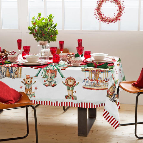 Tovaglia “Christmas Circus” - (per 12 o 18 persone)