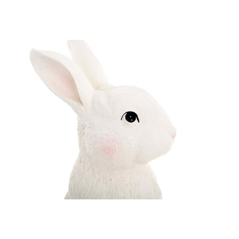 Decorazione Coniglio Bianco Seduto in Polyresina 25 cm Blanc Maricló