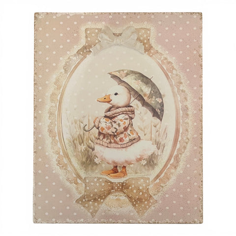 Quadretti decorativi Shabby Chic - Animali Bosco e Fattoria 30x25 cm