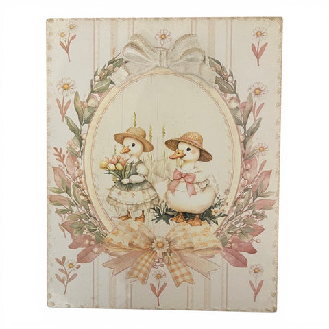 Quadretti decorativi Shabby Chic - Animali Bosco e Fattoria 30x25 cm