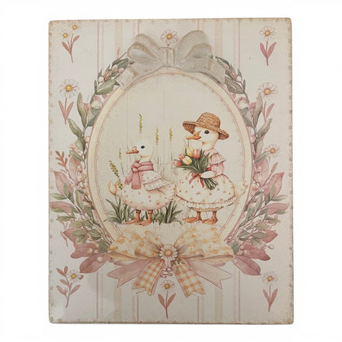 Quadretti decorativi Shabby Chic - Animali Bosco e Fattoria 30x25 cm