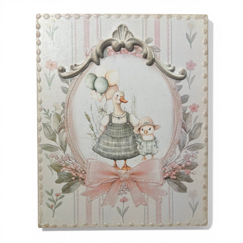 Quadretti decorativi Shabby Chic - Animali Bosco e Fattoria 30x25 cm