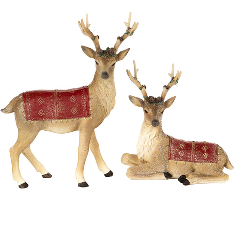 Christmas decoration Glitter Reindeer 34cm