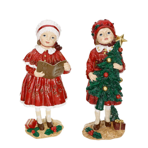 Statuine Bambini Vittoriani di Natale - Goodwill, 69cm