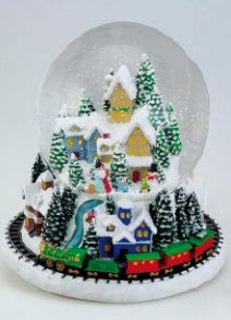 Snow Globe "Winter Village" 120mm