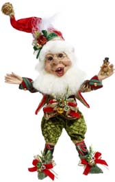 Elfo Merry Christmas – Goodwill by Mark Roberts – Rosso/Verde – 28 cm