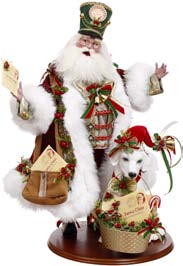 Santa Mail Call con Cane – Goodwill by Mark Roberts – 66 cm