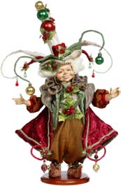 Elfo de Noël Goodwill by Mark Roberts - Edizione Limitata 70 cm Verde e Borgogna