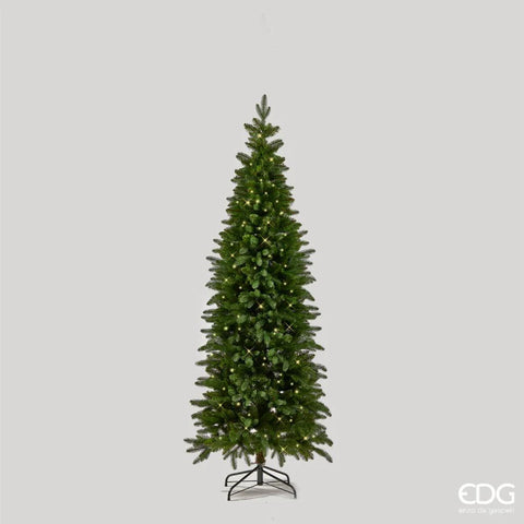 EDG Enzo de Gasperi Albero di Natale Pino Slim 180 cm con 360 luci led