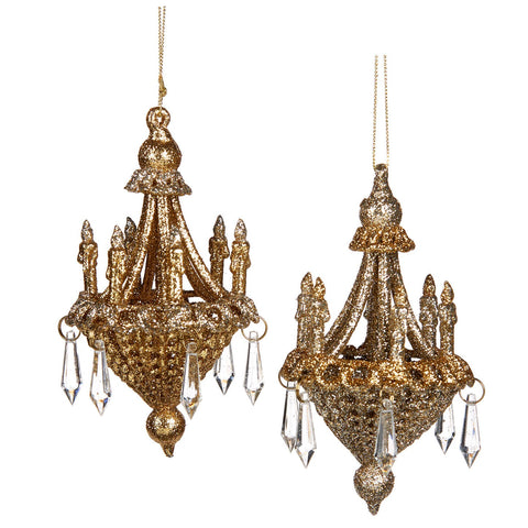 Decorazione Lampadario Dorato/Champagne 13 cm – Variante 1 o 2 | Goodwill