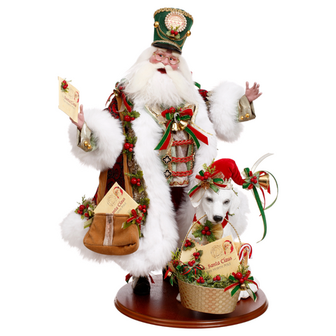Santa Mail Call con Cane – Goodwill by Mark Roberts – 66 cm