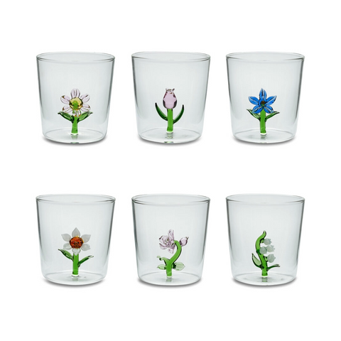 Flowers Glass Set