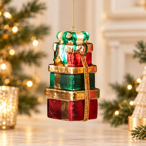 Decoración navideña de 14 cm con regalos – Variantes de regalo