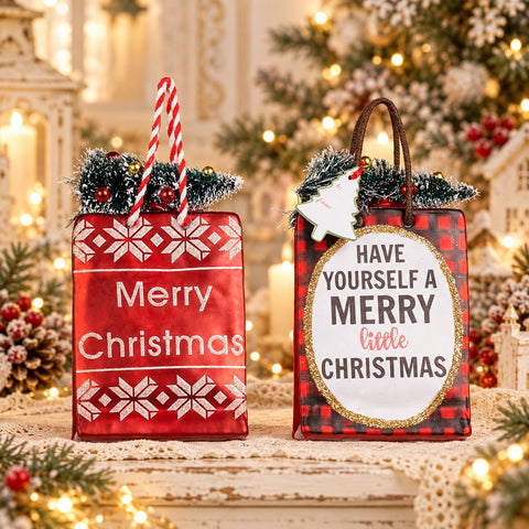 Bolsa de la compra de 11,5 cm para decoración navideña: Variaciones navideñas