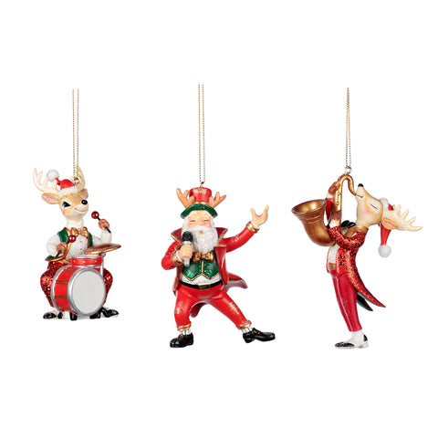 Tris Santa-Band Decorations 11cm