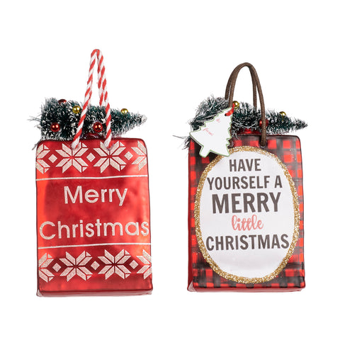 Christmas Decoration "Gift Bag" 12cm