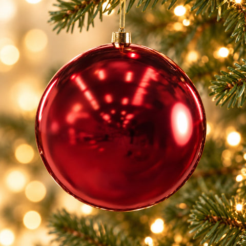 Palla di Natale Gigante Oro e Rossa – Goodwill, 50cm
