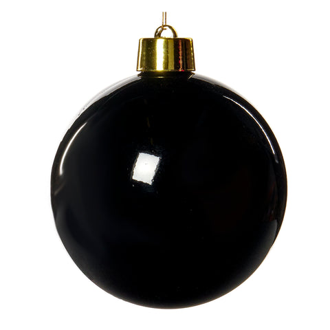 Christmas Ball "Black Shiny" 20cm