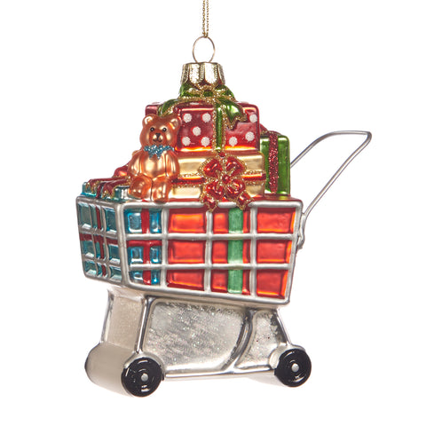 Christmas Decoration "Gift Cart" 11cm