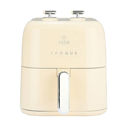 Friggitrice ad Aria Retrò "Epoque" Crema Acciaio Inox - 5LT 1500W, Estia Home