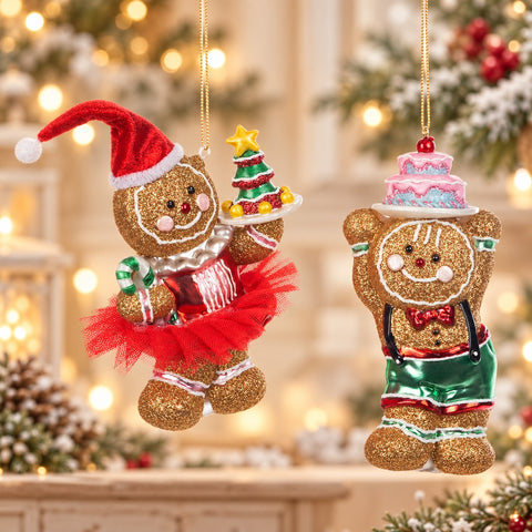 Christmas Decoration "Marzipan Family" 15cm