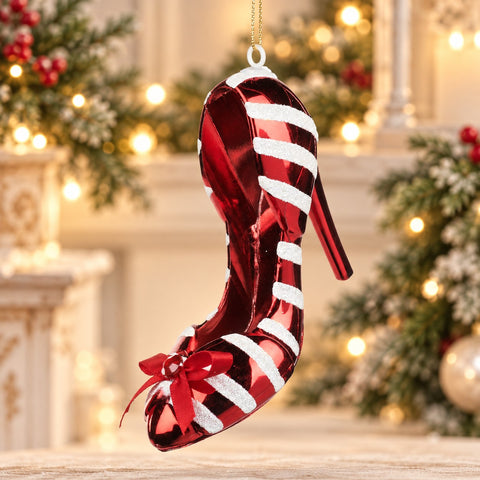 Decoración navideña de zapatos de 10 cm