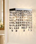 Applique Classica in Ottone e Ferro Cromato con Strass – Bonetti Illumina Penelope, 2 Luci ambientata