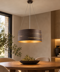 Lampada a Sospensione Industrial in Ferro con Decori Oro, Argento, Rame o Ruggine – Be Light Mambo, 3 Luci, Ø45 cm ambientata