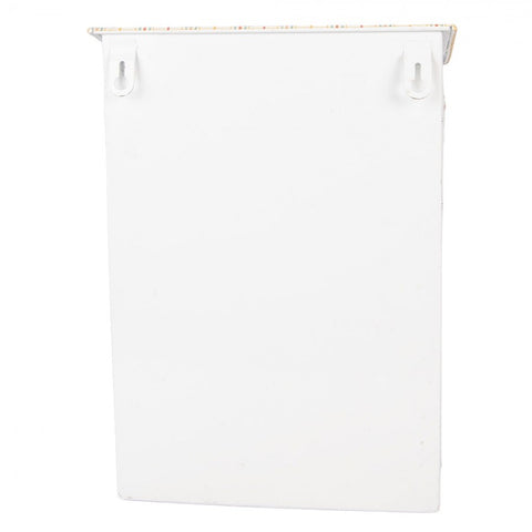Cassetta Postale Decorativa Floreale in Metallo Bianco - Clayre & Eef, 23x13x32 cm