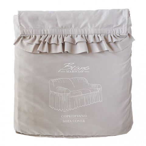 Sofa cover with frill