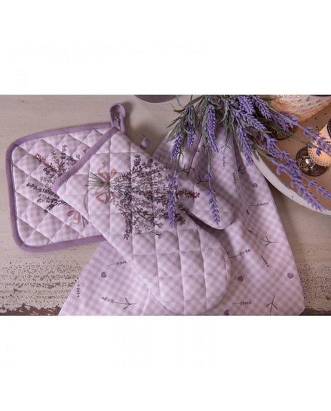 LAVANDER GARDEN PURPLE OVEN GLOVES