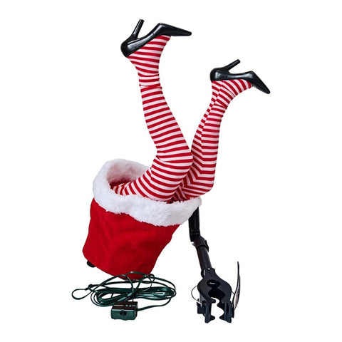 Decorazione Gambe Mamma Natale - Clayre & Eef, 35 cm