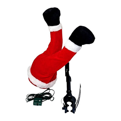 Decorazione Gambe di Babbo Natale - Clayre & Eef, 35 cm