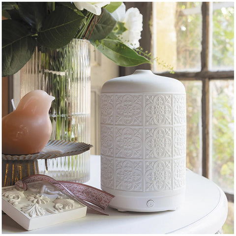 Diffuseur Électrique de Brume Parfumée Escale à Sintra – Diffusore Elettrico in Ceramica con Luce – Mathilde M 100 ml