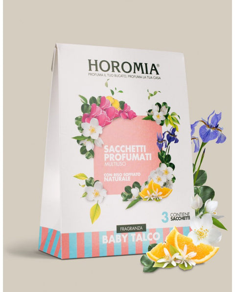 MULTIPURPOSE SCENTED BAGS FRAGRANCE BABY TALC HOROMIA