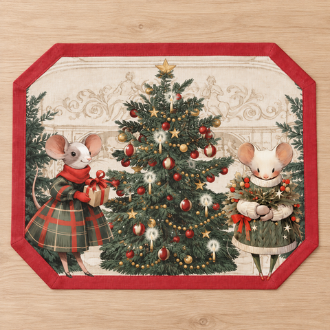Tovaglietta Natalizia in Vinile Assortita Collezione Favola di Natale – Blanc MariClò, 45x35cm