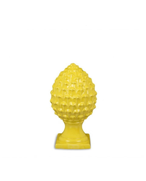 Yellow porcelain pine cone