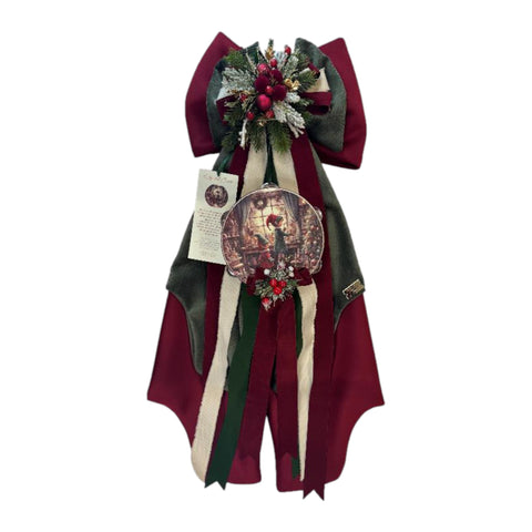 Fiocco Natalizio “Elfi del Cuore” – Altezza 40 / 50 / 80 cm – Madame Fioccò