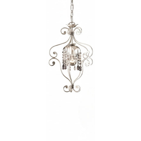 Lampadario Shabby Chic "Goccia d'Argento" - ING 146 - ø 30 H 44