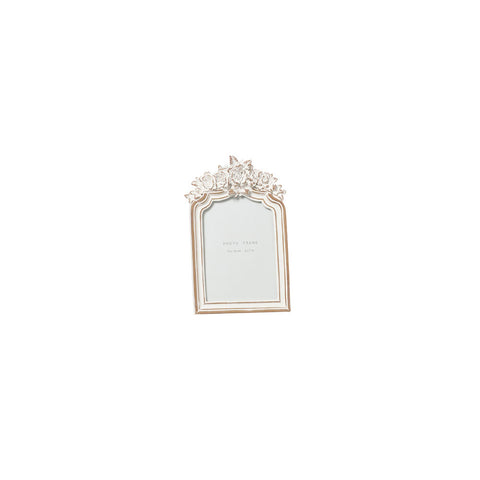 Portafoto Shabby Chic con Fregi Floreali L'Arte di Nacchi - 16,5x25x3 cm