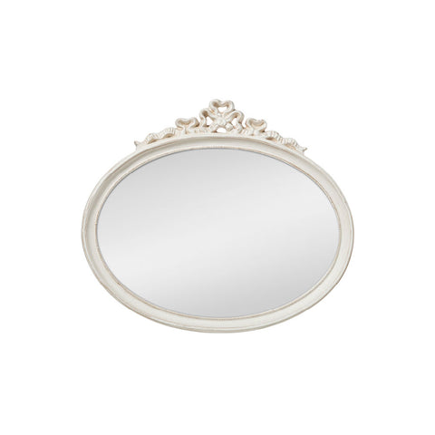 Specchiera Ovale con Fiocco L'Arte di Nacchi - 76x65x4 cm