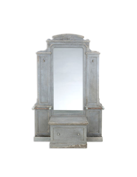 Mobile Ingresso con Specchio Fragonard Collection by Blanc Mariclò - Legno Vintage, 135x200x37 cm